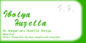 ibolya huzella business card
